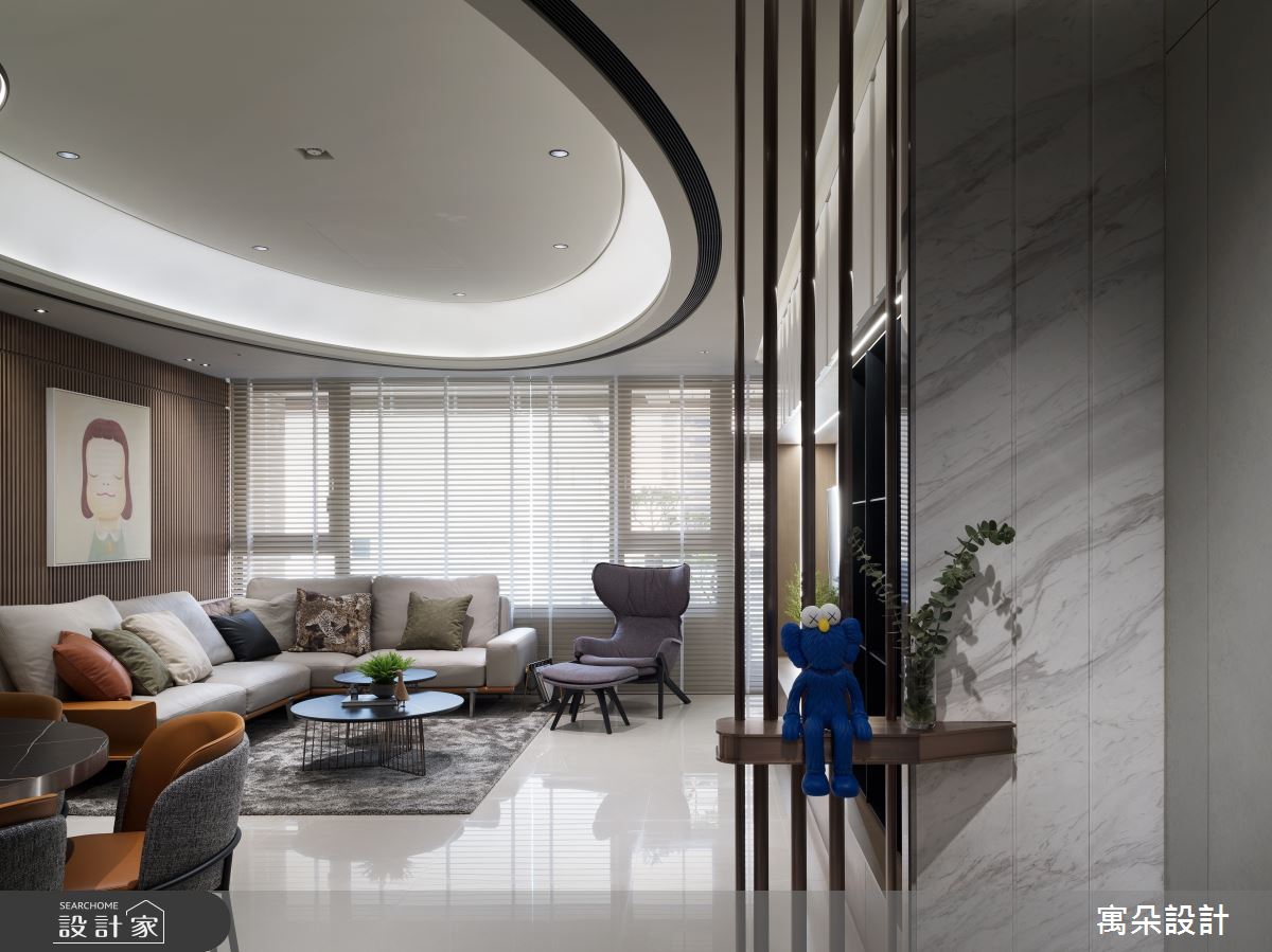 42坪新成屋(5年以下)＿混搭風客廳案例圖片＿寓朵設計＿寓朵_42之2