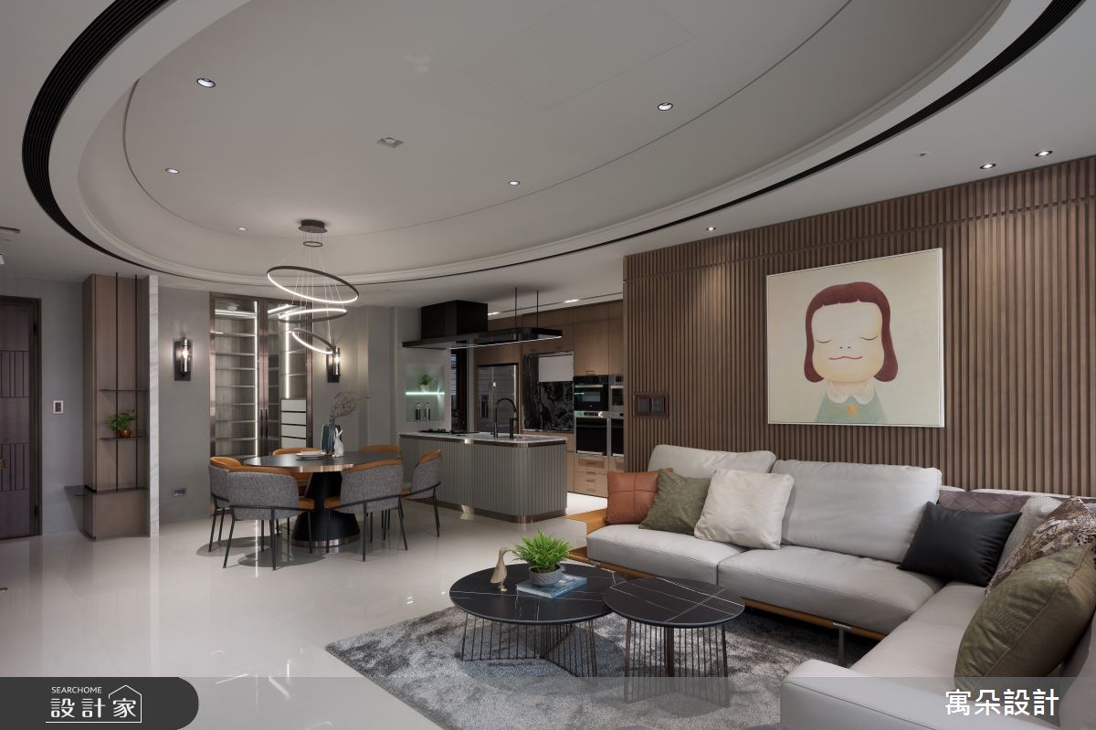 42坪新成屋(5年以下)＿混搭風客廳案例圖片＿寓朵設計＿寓朵_42之5