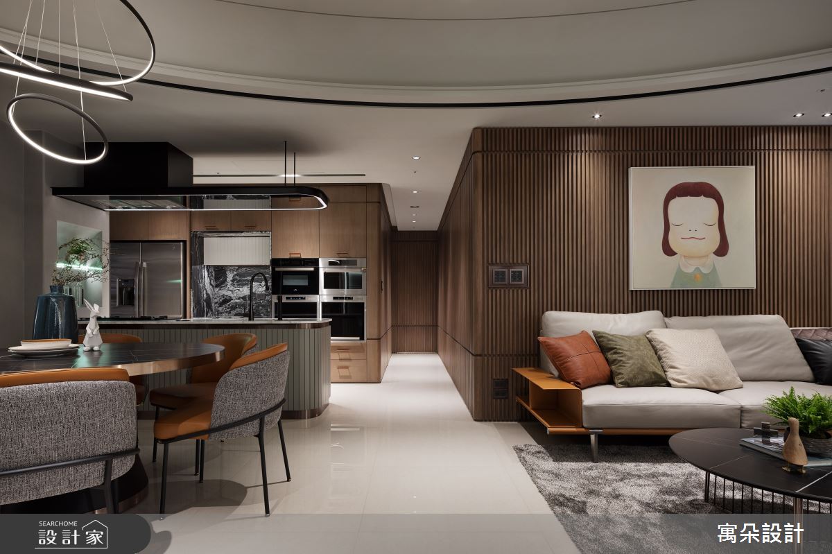 42坪新成屋(5年以下)＿混搭風客廳餐廳案例圖片＿寓朵設計＿寓朵_42之12