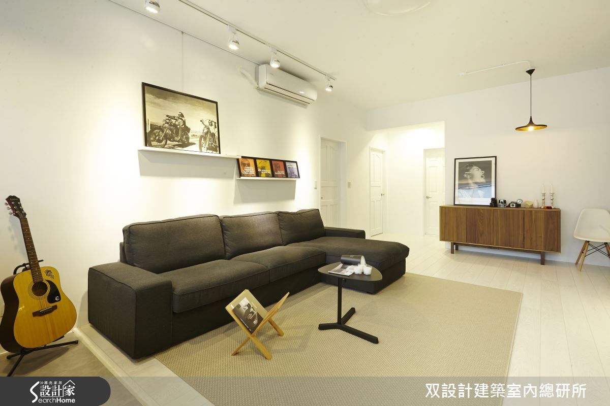 45坪新成屋(5年以下)＿工業風客廳案例圖片＿双設計建築室內總研所＿双設計_05之2