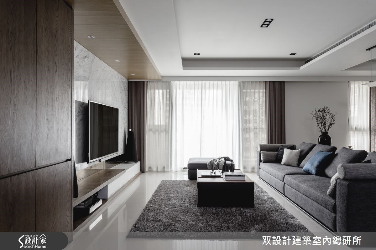 60坪新成屋(5年以下)＿現代風客廳案例圖片＿双設計建築室內總研所＿双設計_07之2