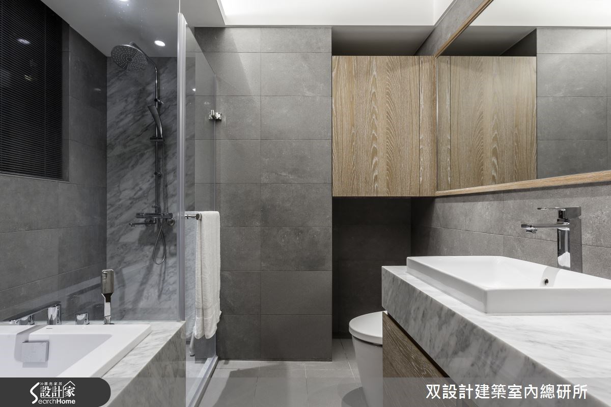 60坪新成屋(5年以下)＿現代風浴室案例圖片＿双設計建築室內總研所＿双設計_07之23