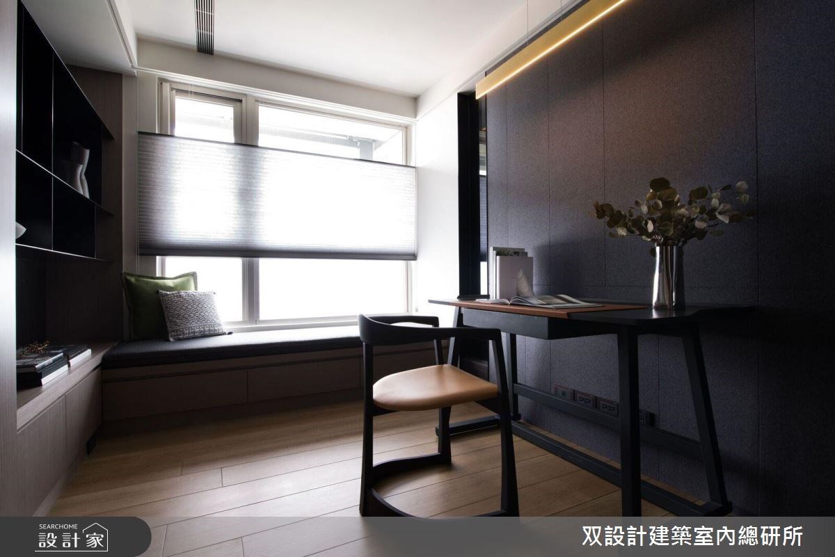40坪新成屋(5年以下)＿現代風書房臥榻案例圖片＿双設計建築室內總研所＿双設計_10之23