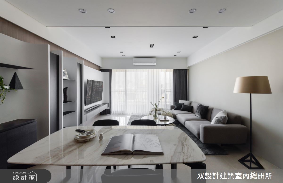36坪新成屋(5年以下)＿現代風客廳餐廳案例圖片＿双設計建築室內總研所＿双設計_12之6