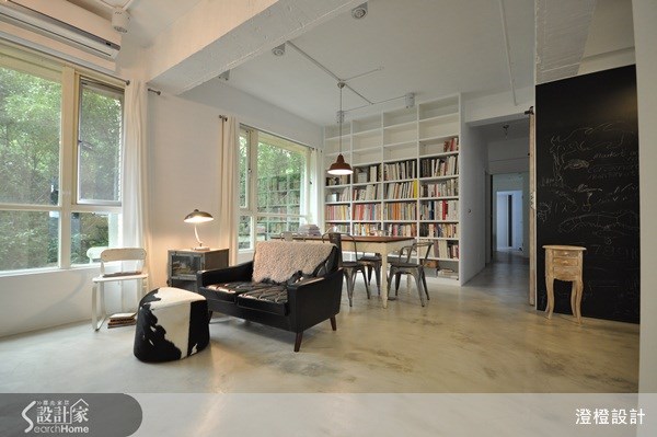 35坪＿工業風客廳案例圖片＿澄橙設計＿澄橙_01之3