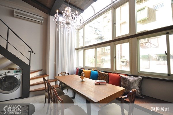 11坪中古屋(5~15年)＿地中海風餐廳樓梯臥榻案例圖片＿澄橙設計＿澄橙_03之16