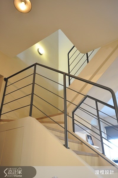 60坪中古屋(5~15年)＿休閒風樓梯案例圖片＿澄橙設計＿澄橙_05之18