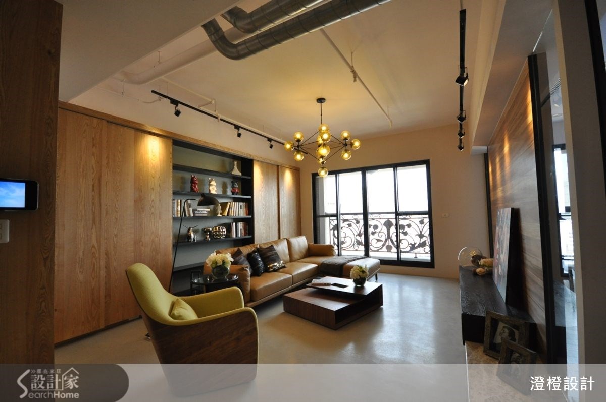 45坪新成屋(5年以下)＿現代風客廳案例圖片＿澄橙設計＿澄橙_09之1
