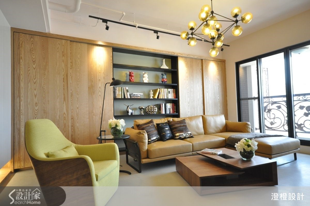 45坪新成屋(5年以下)＿現代風客廳案例圖片＿澄橙設計＿澄橙_09之2