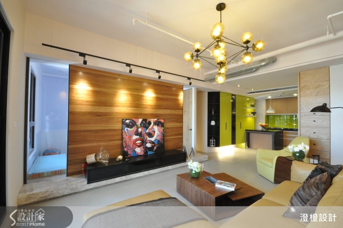 45坪新成屋(5年以下)＿現代風客廳廚房案例圖片＿澄橙設計＿澄橙_09之6