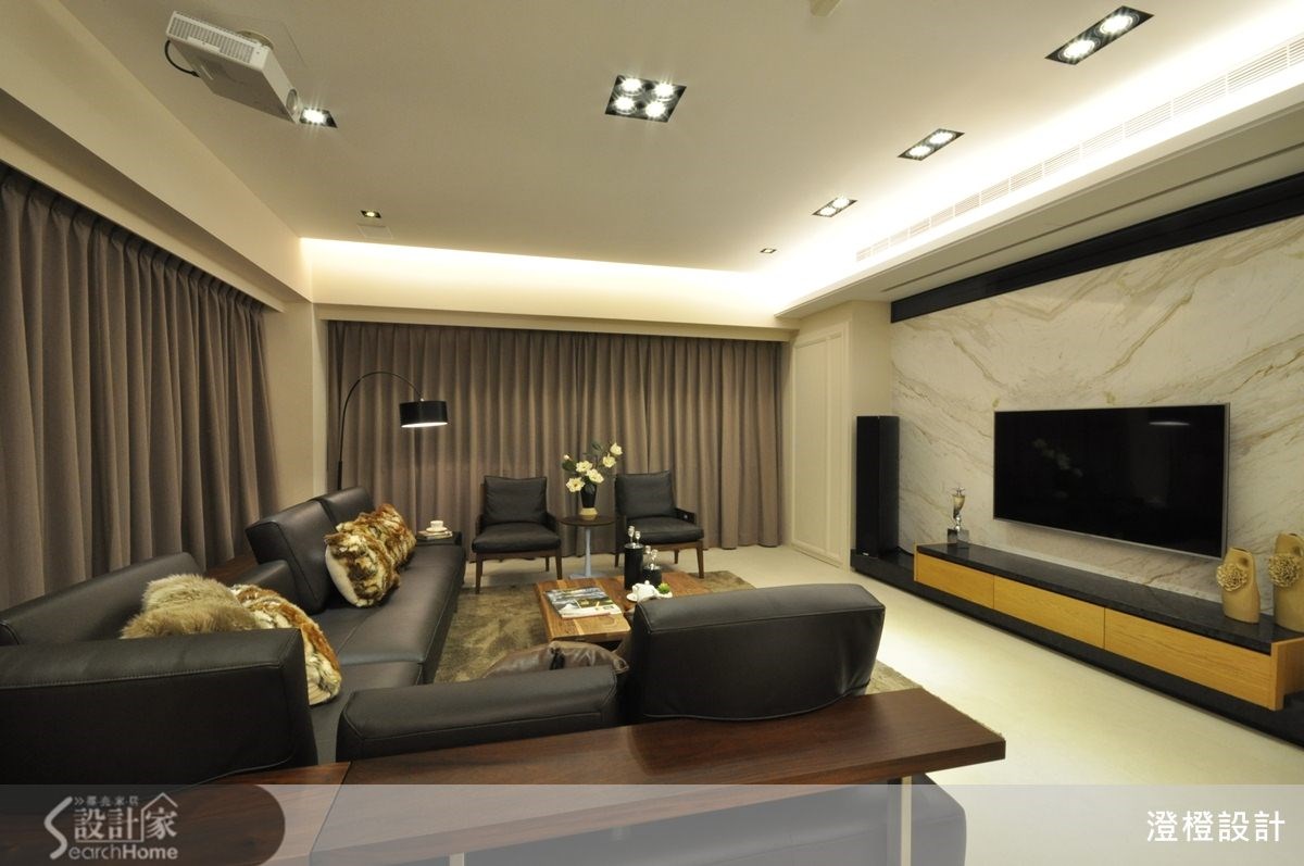 41坪新成屋(5年以下)＿現代風客廳案例圖片＿澄橙設計＿澄橙_10之6