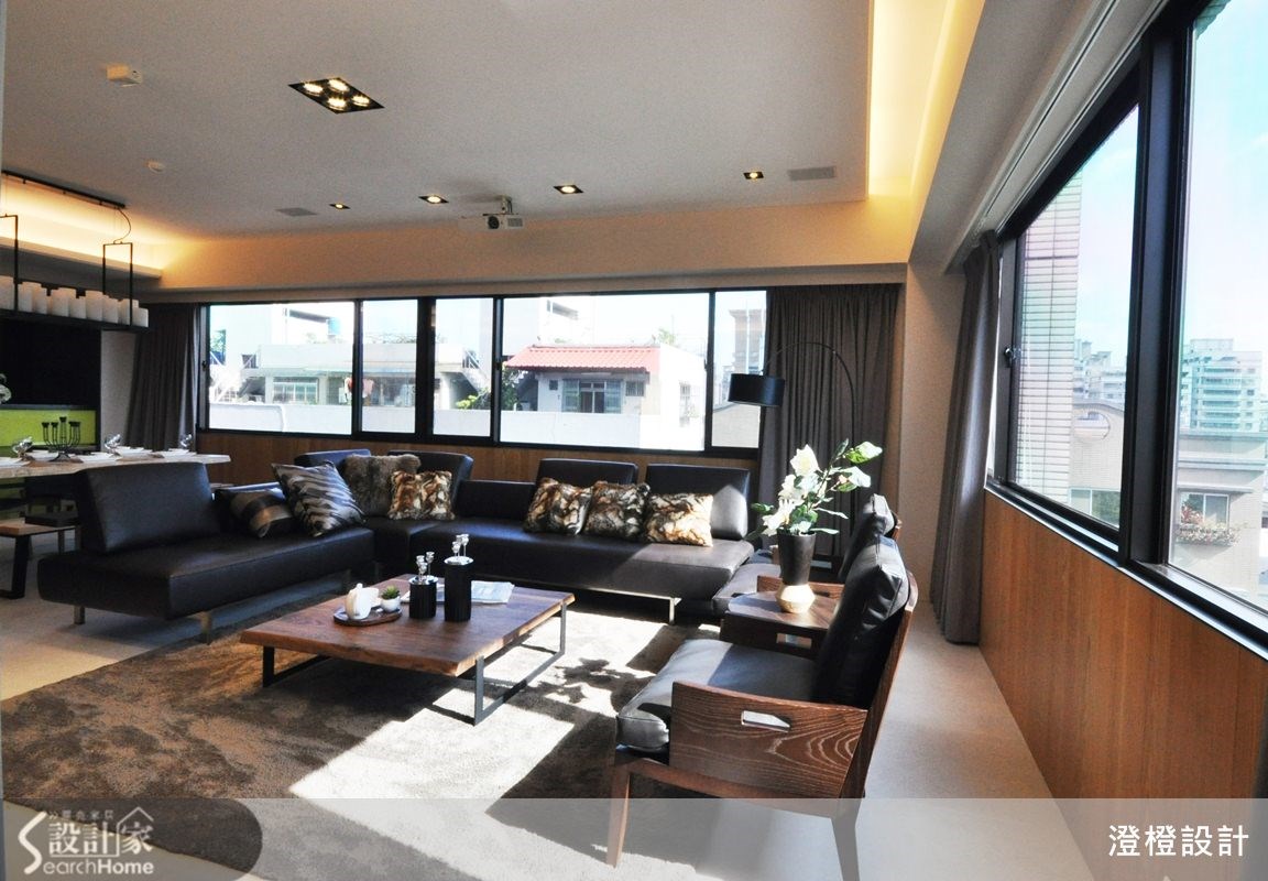 41坪新成屋(5年以下)＿現代風客廳案例圖片＿澄橙設計＿澄橙_10之7