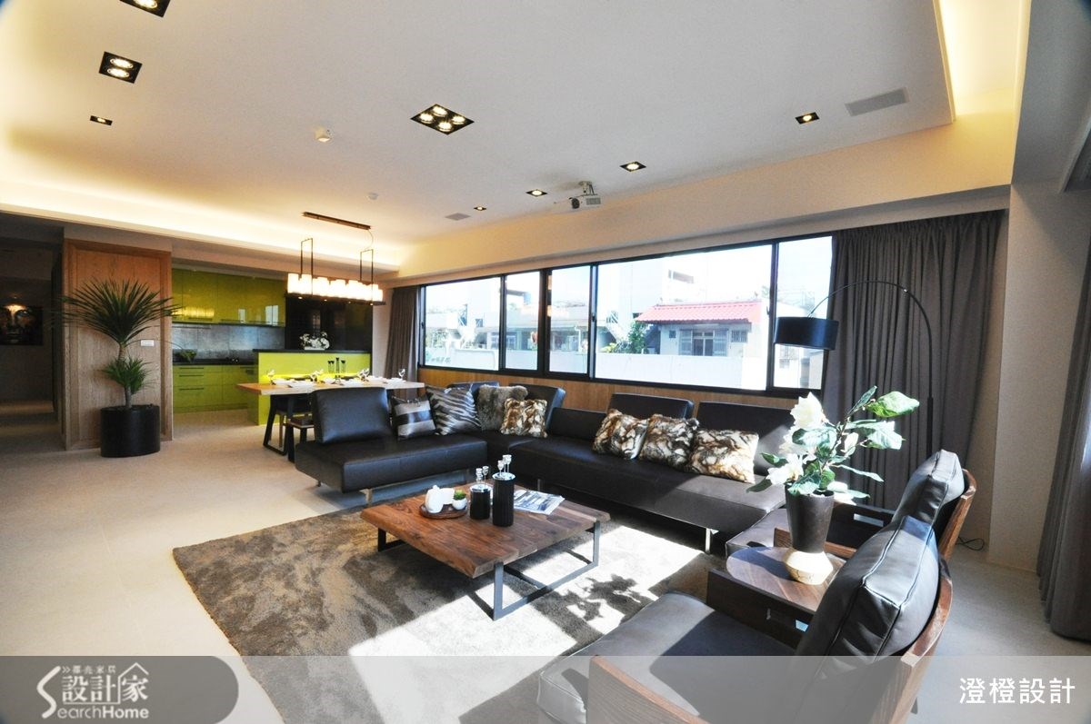 41坪新成屋(5年以下)＿現代風客廳案例圖片＿澄橙設計＿澄橙_10之9