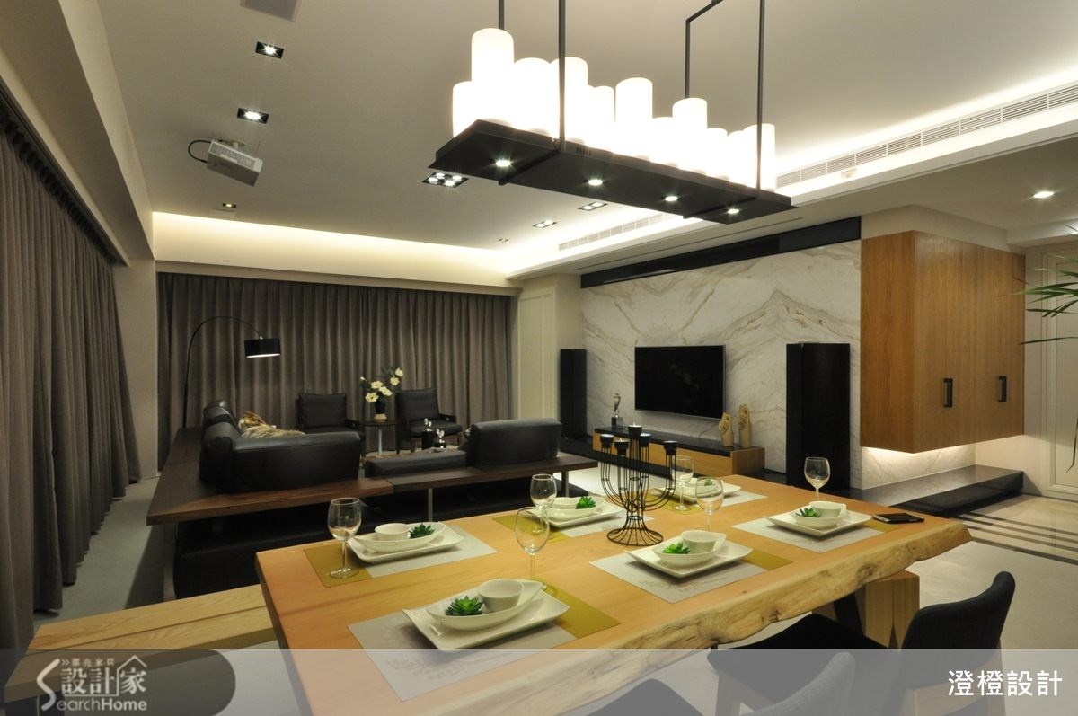 41坪新成屋(5年以下)＿現代風客廳餐廳案例圖片＿澄橙設計＿澄橙_10之15