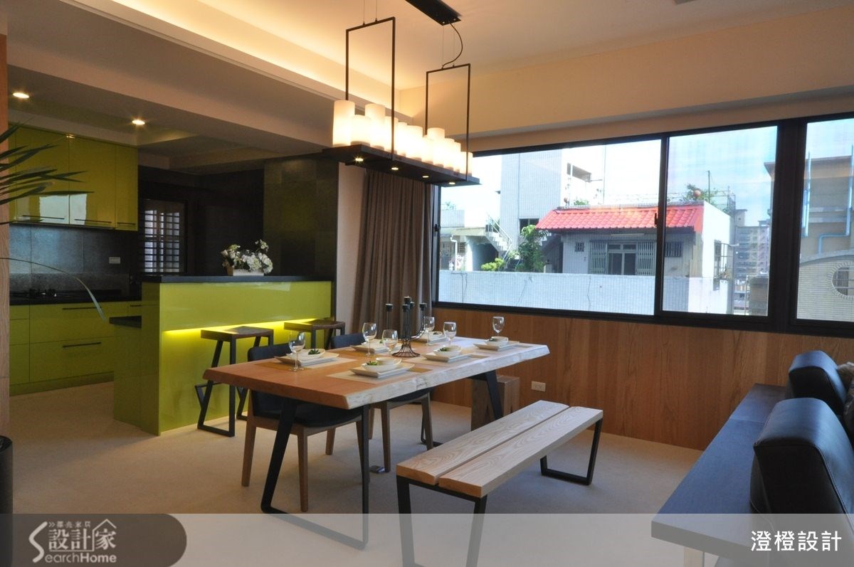 41坪新成屋(5年以下)＿現代風餐廳廚房吧檯案例圖片＿澄橙設計＿澄橙_10之16