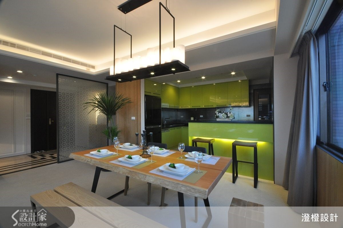 41坪新成屋(5年以下)＿現代風客廳餐廳廚房案例圖片＿澄橙設計＿澄橙_10之18
