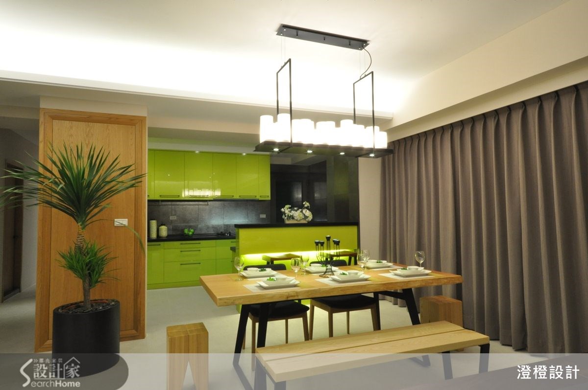 41坪新成屋(5年以下)＿現代風餐廳廚房吧檯案例圖片＿澄橙設計＿澄橙_10之17