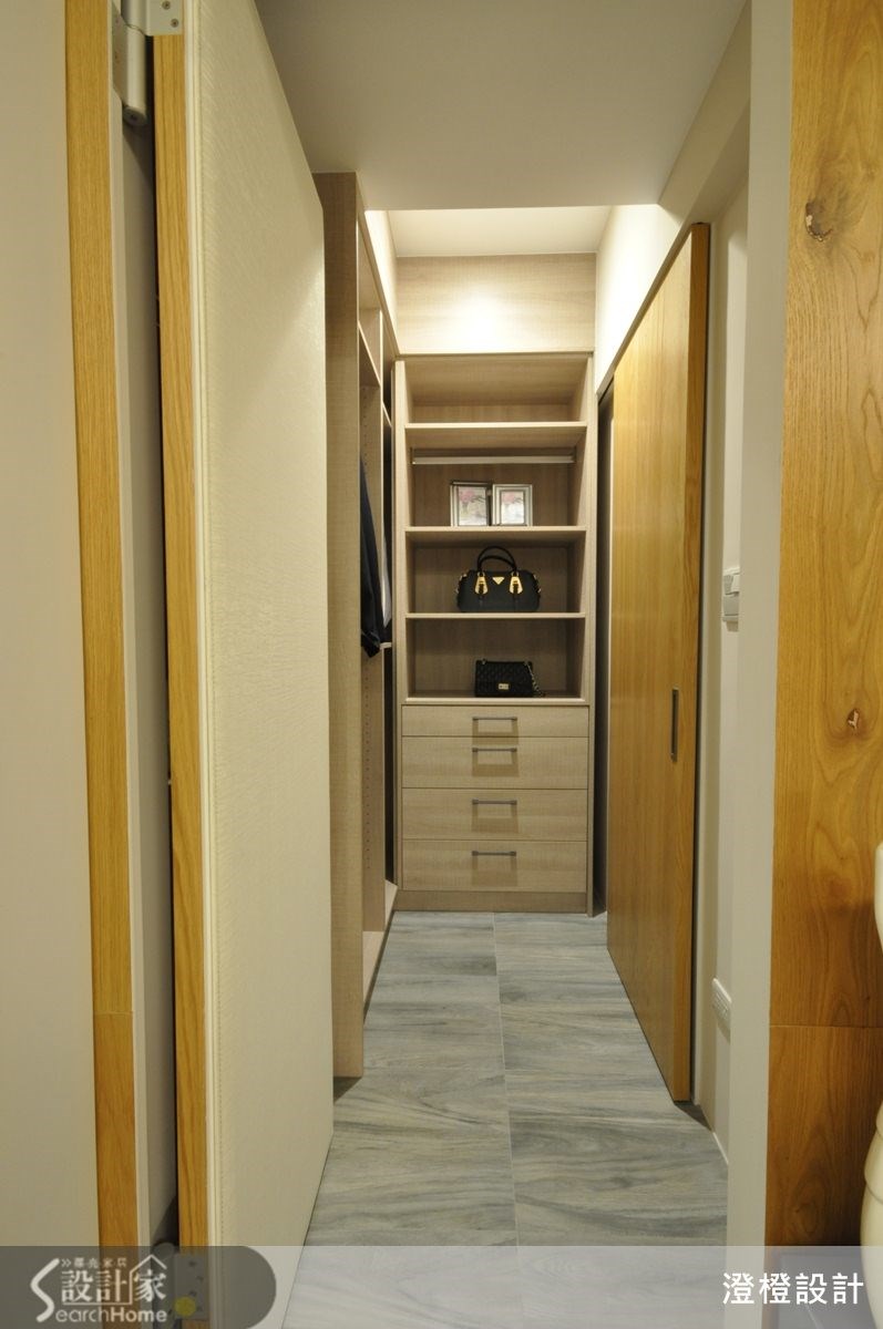 41坪新成屋(5年以下)＿現代風更衣間走廊案例圖片＿澄橙設計＿澄橙_10之34