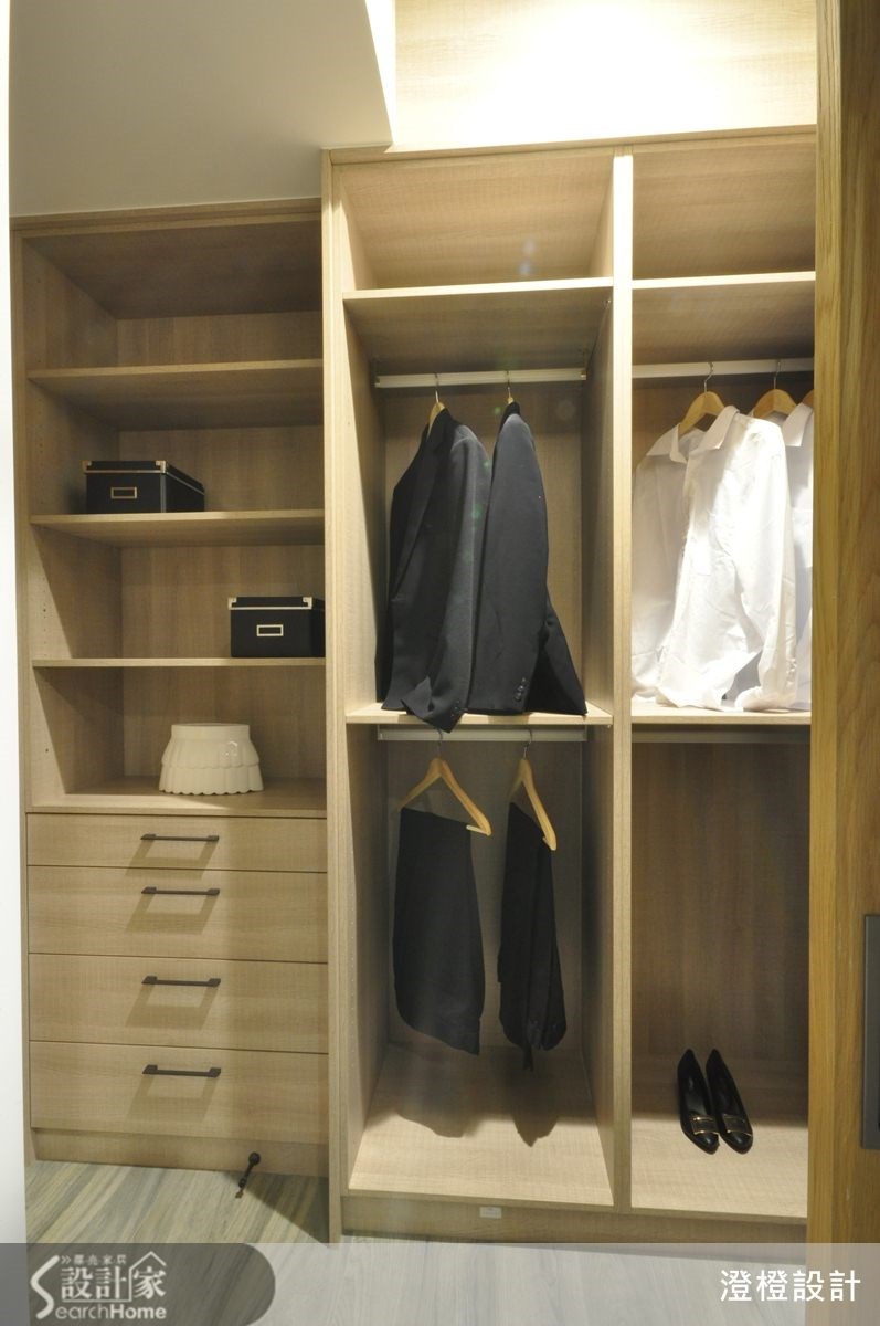 41坪新成屋(5年以下)＿現代風更衣間案例圖片＿澄橙設計＿澄橙_10之37