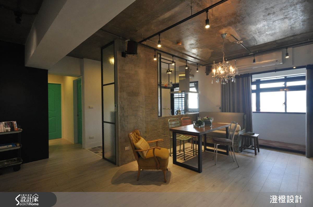 23坪中古屋(5~15年)＿工業風客廳案例圖片＿澄橙設計＿澄橙_11之2