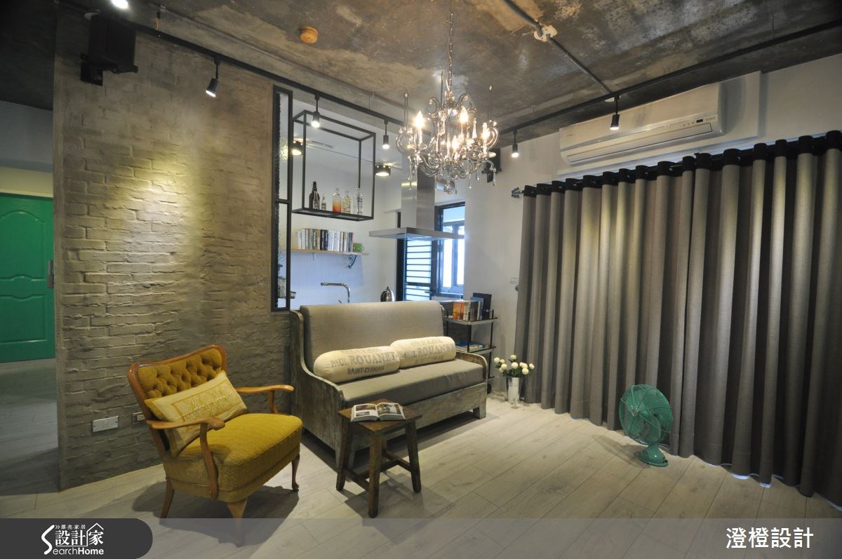 23坪中古屋(5~15年)＿工業風客廳案例圖片＿澄橙設計＿澄橙_11之4