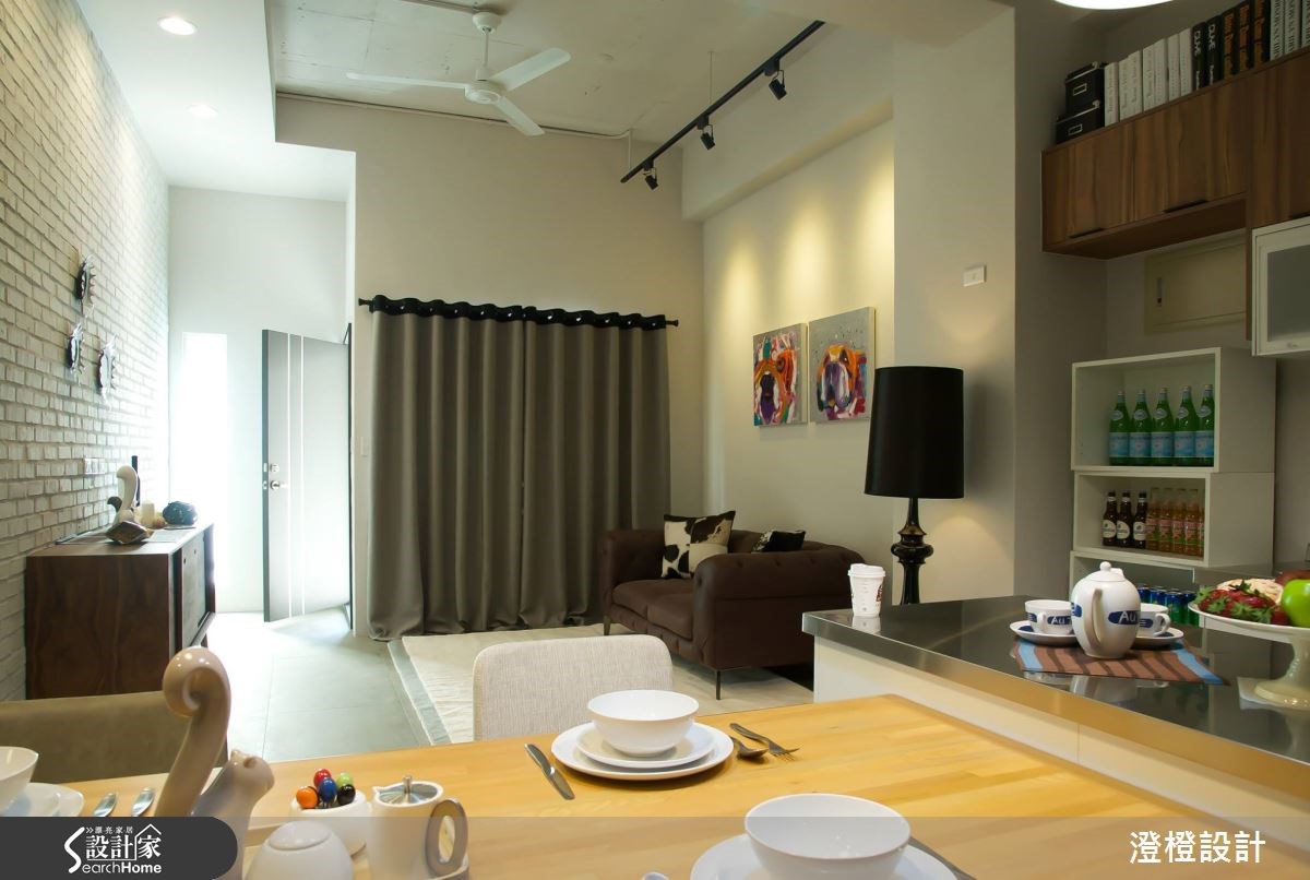 25坪老屋(16~30年)＿工業風客廳案例圖片＿澄橙設計＿澄橙_13之1