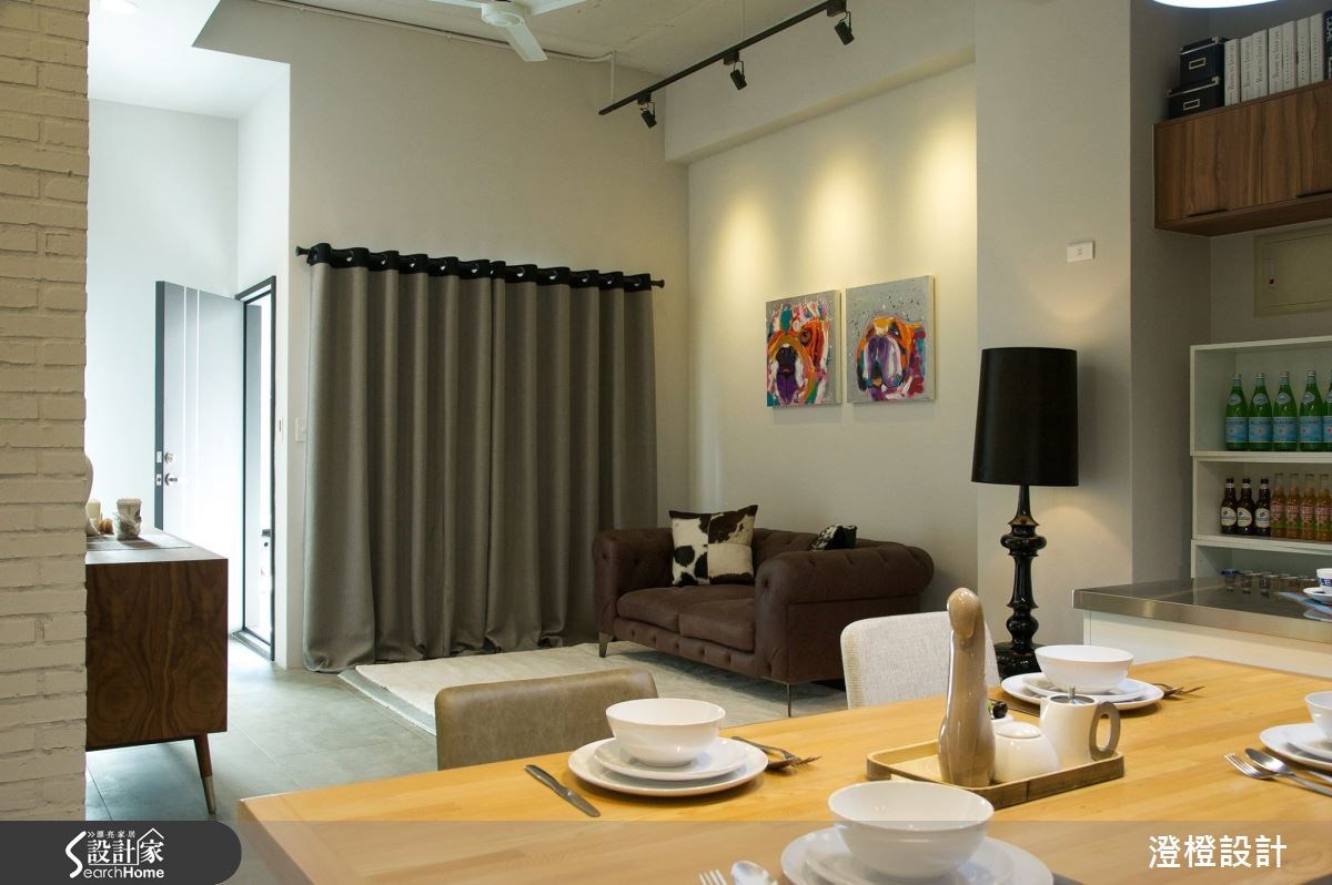 25坪老屋(16~30年)＿工業風客廳案例圖片＿澄橙設計＿澄橙_13之2
