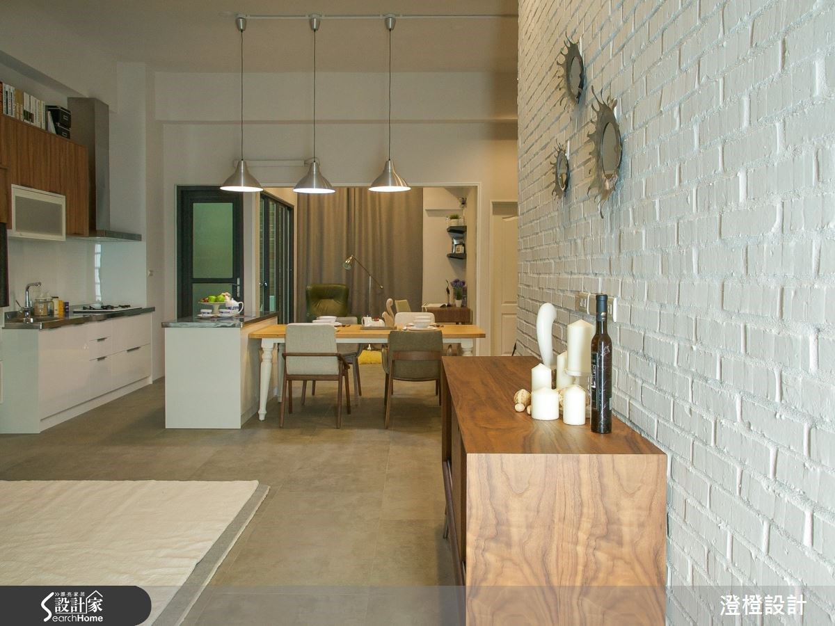 25坪老屋(16~30年)＿工業風餐廳廚房走廊案例圖片＿澄橙設計＿澄橙_13之6