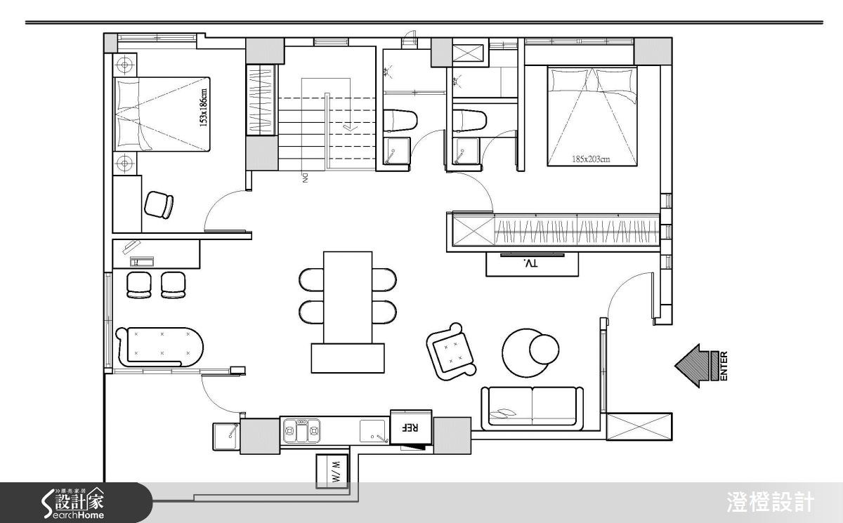 25坪老屋(16~30年)＿工業風案例圖片＿澄橙設計＿澄橙_13之11
