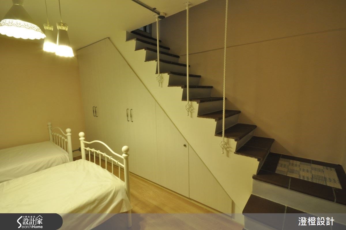 30坪老屋(16~30年)＿混搭風臥室樓梯案例圖片＿澄橙設計＿澄橙_14之25