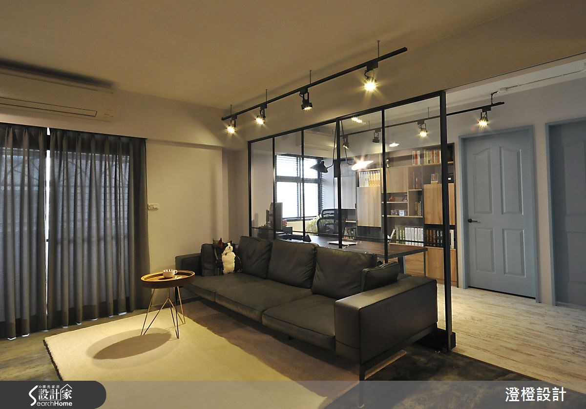 26坪老屋(16~30年)＿工業風客廳書房案例圖片＿澄橙設計＿澄橙_15之9
