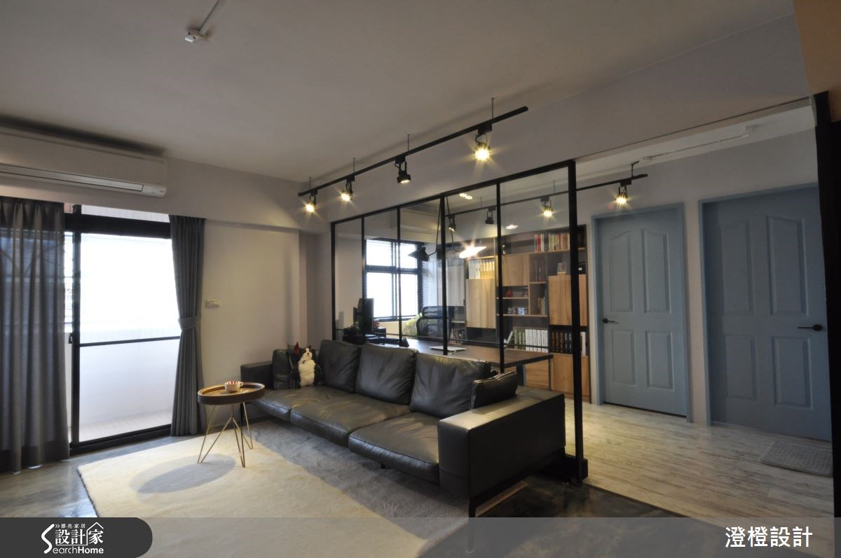 26坪老屋(16~30年)＿工業風客廳書房案例圖片＿澄橙設計＿澄橙_15之13
