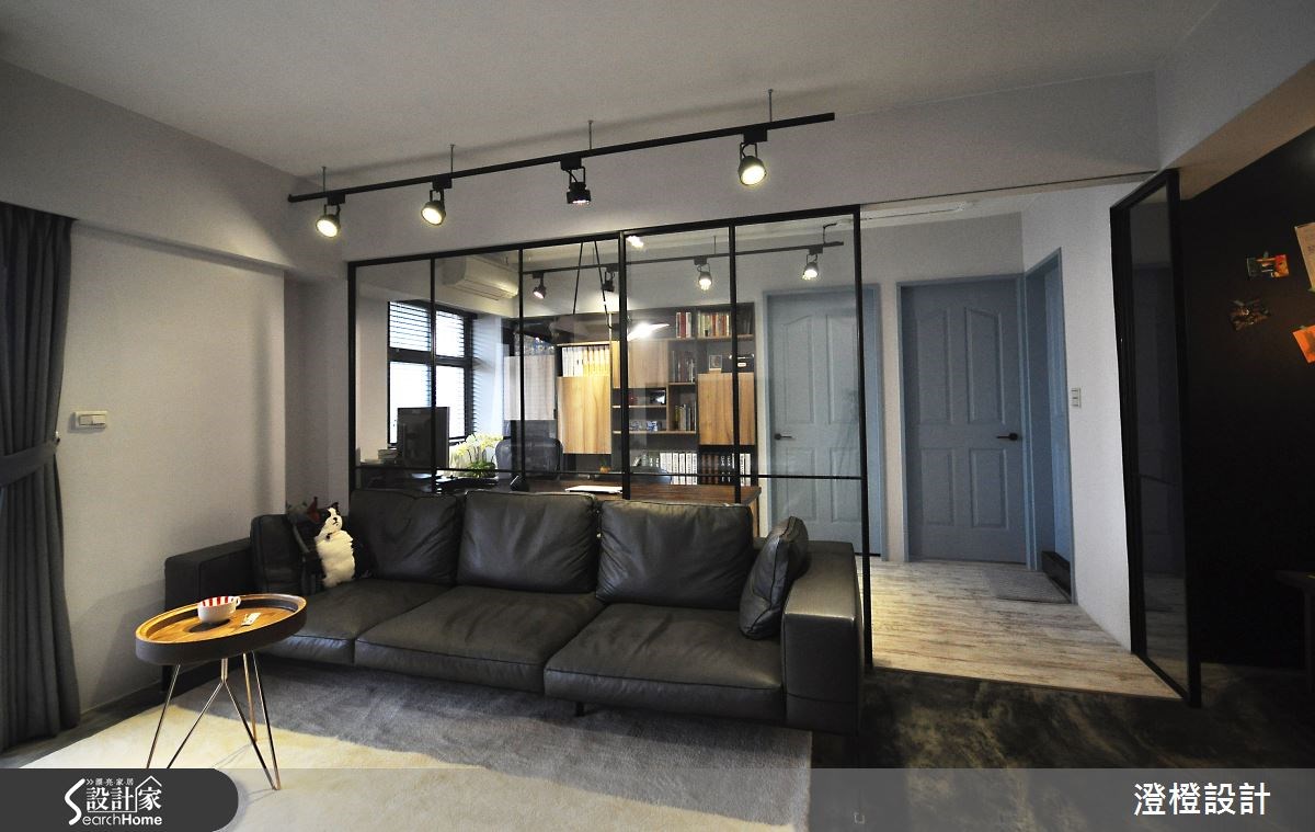 26坪老屋(16~30年)＿工業風客廳書房案例圖片＿澄橙設計＿澄橙_15之14