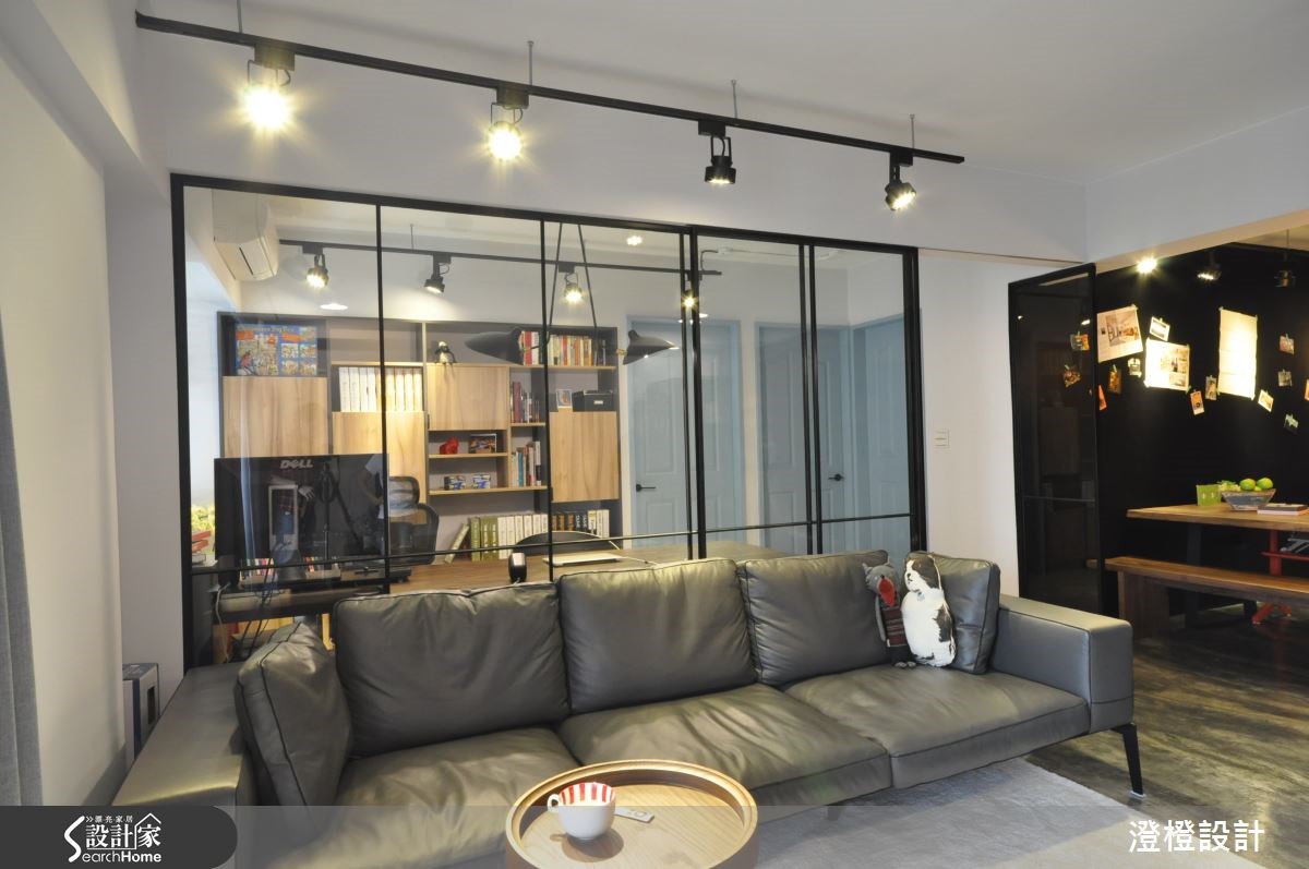 26坪老屋(16~30年)＿工業風客廳書房案例圖片＿澄橙設計＿澄橙_15之15