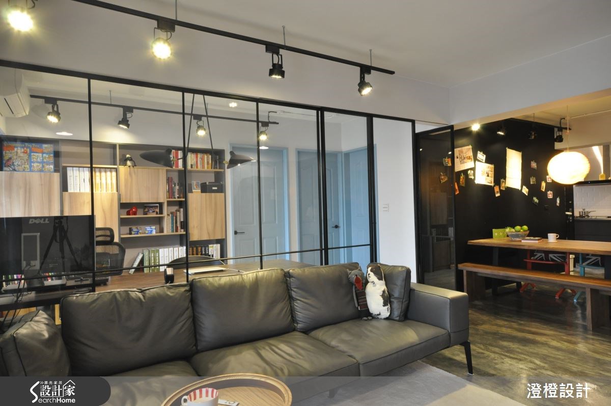 26坪老屋(16~30年)＿工業風客廳餐廳書房案例圖片＿澄橙設計＿澄橙_15之16