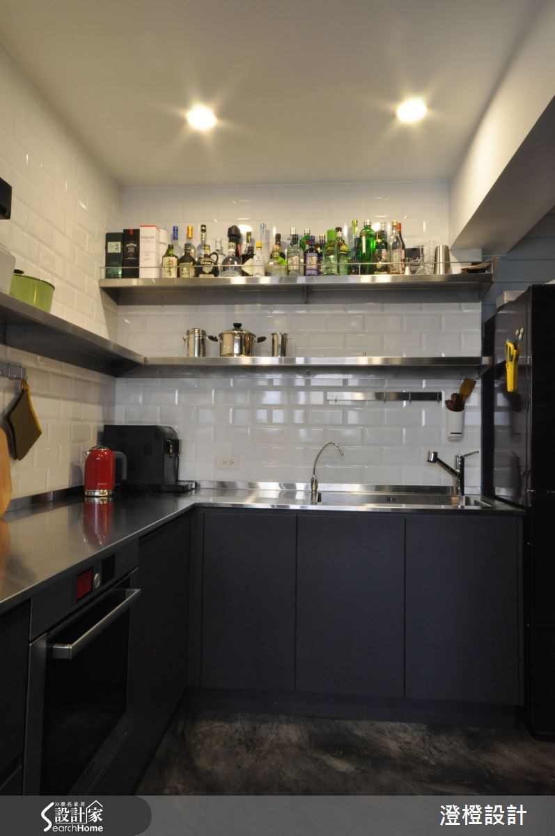 26坪老屋(16~30年)＿工業風廚房案例圖片＿澄橙設計＿澄橙_15之26