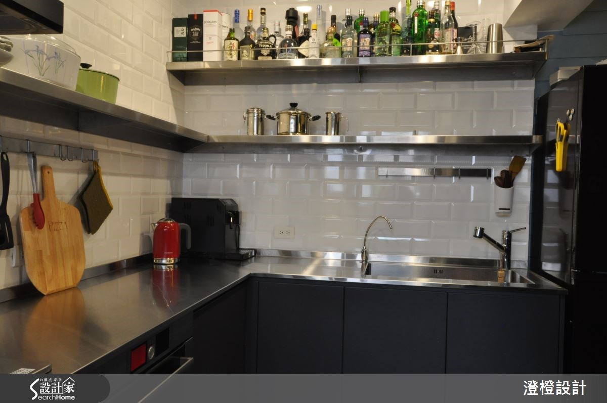 26坪老屋(16~30年)＿工業風廚房案例圖片＿澄橙設計＿澄橙_15之29