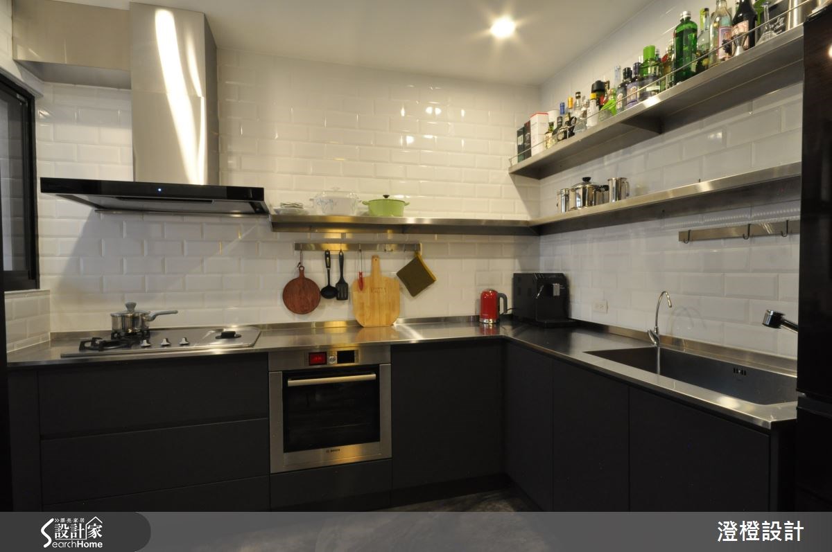 26坪老屋(16~30年)＿工業風廚房案例圖片＿澄橙設計＿澄橙_15之30