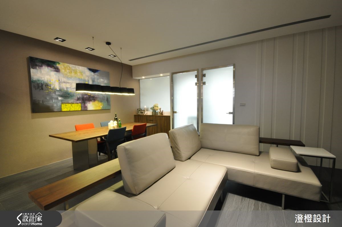 21坪老屋(16~30年)＿混搭風客廳餐廳案例圖片＿澄橙設計＿澄橙_16之8