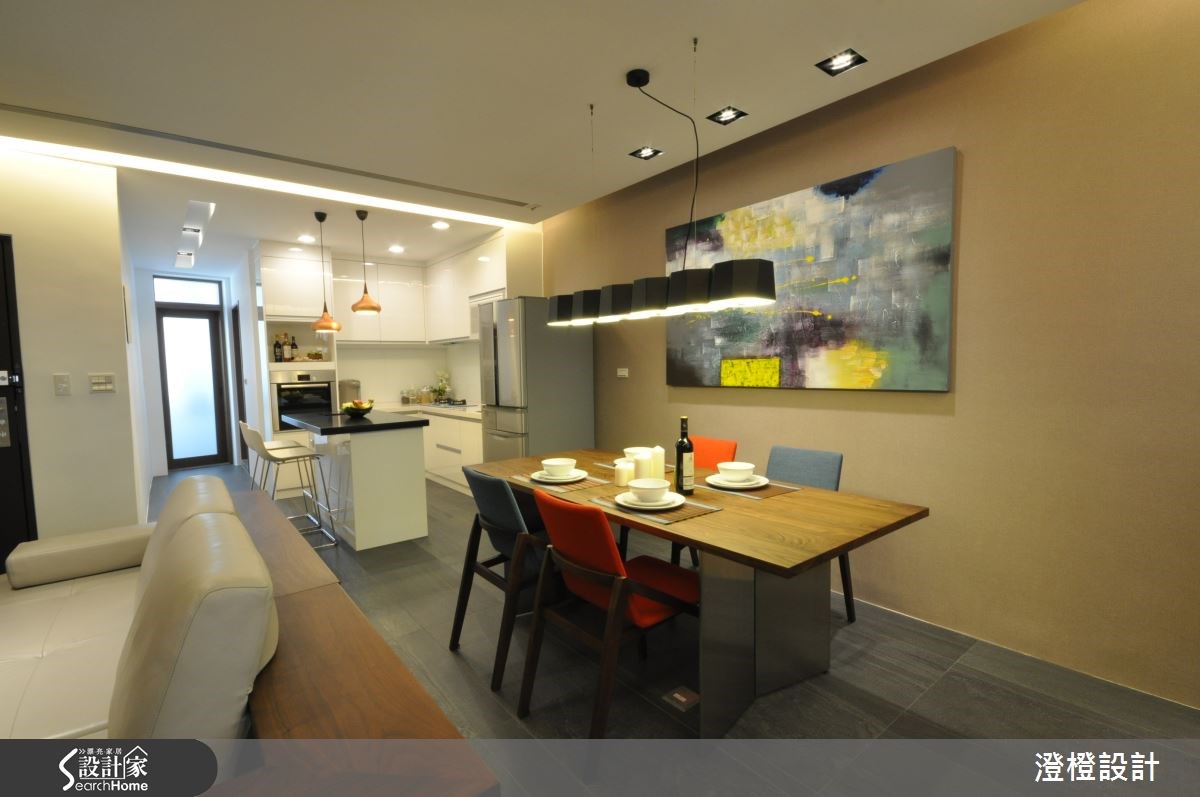 21坪老屋(16~30年)＿混搭風餐廳廚房吧檯案例圖片＿澄橙設計＿澄橙_16之14