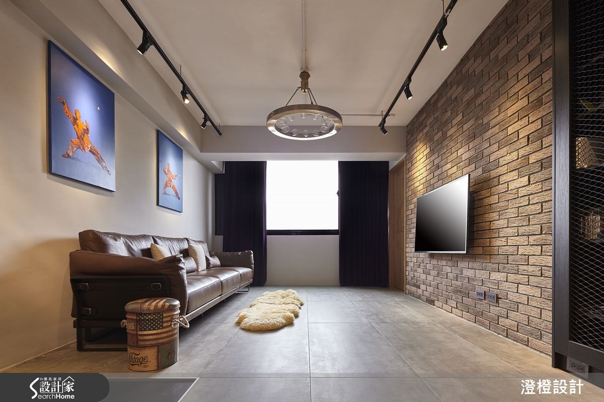27坪老屋(16~30年)＿工業風客廳案例圖片＿澄橙設計＿澄橙_17之1