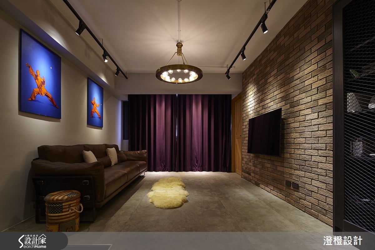 27坪老屋(16~30年)＿工業風客廳案例圖片＿澄橙設計＿澄橙_17之3