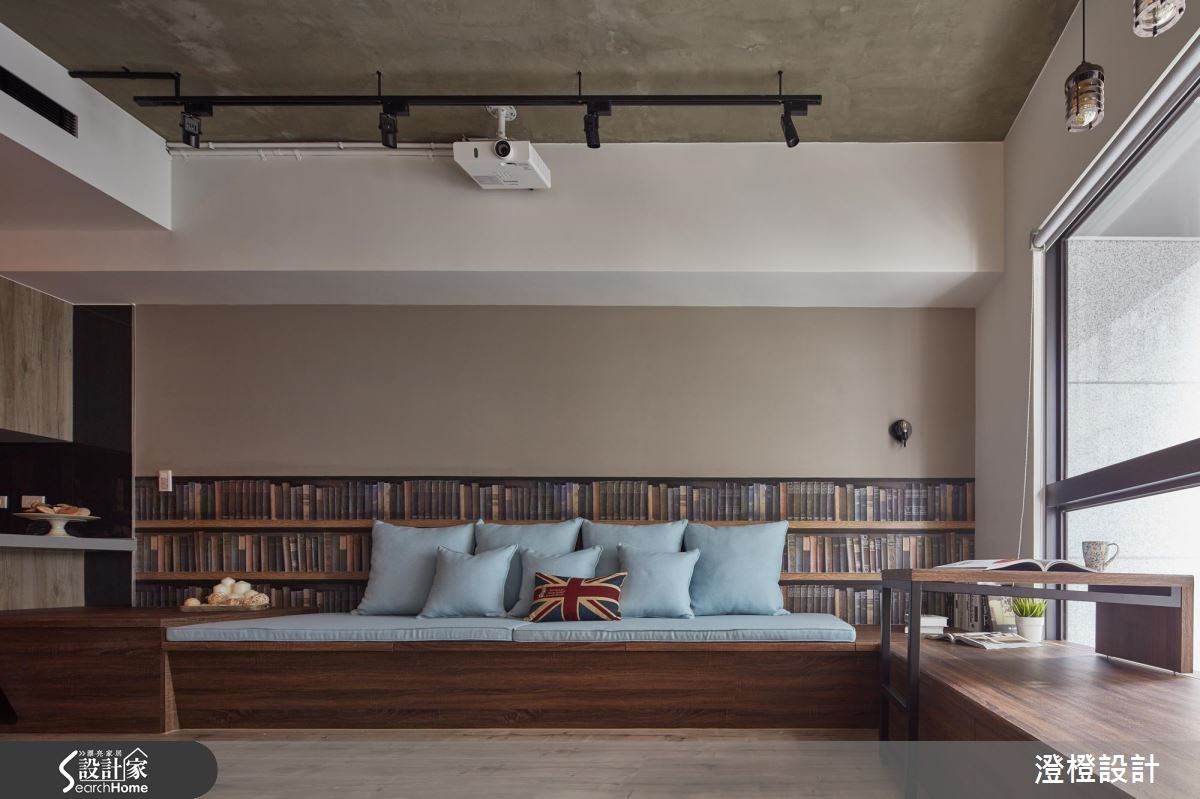 17坪新成屋(5年以下)＿工業風客廳臥榻案例圖片＿澄橙設計＿澄橙_23之5