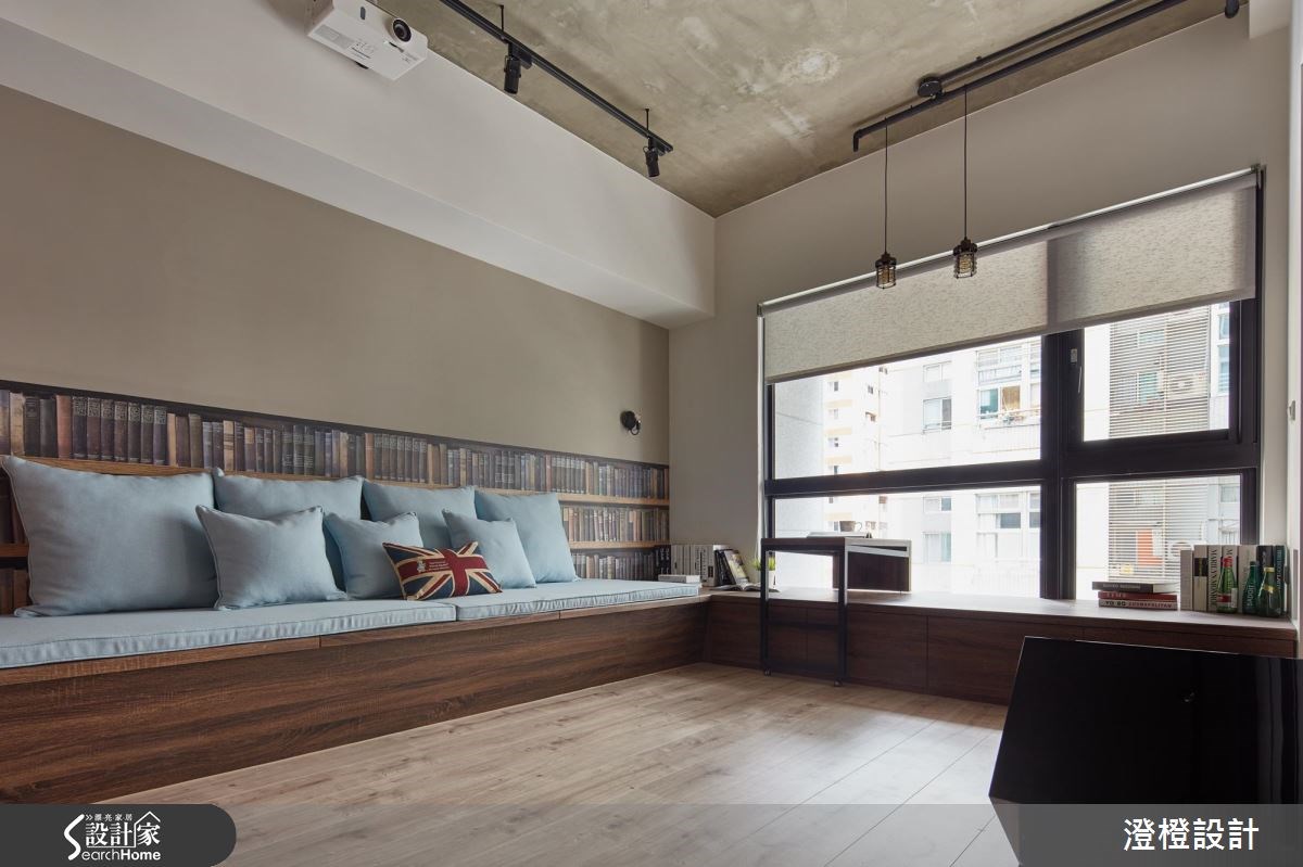 17坪新成屋(5年以下)＿工業風客廳臥榻案例圖片＿澄橙設計＿澄橙_23之6
