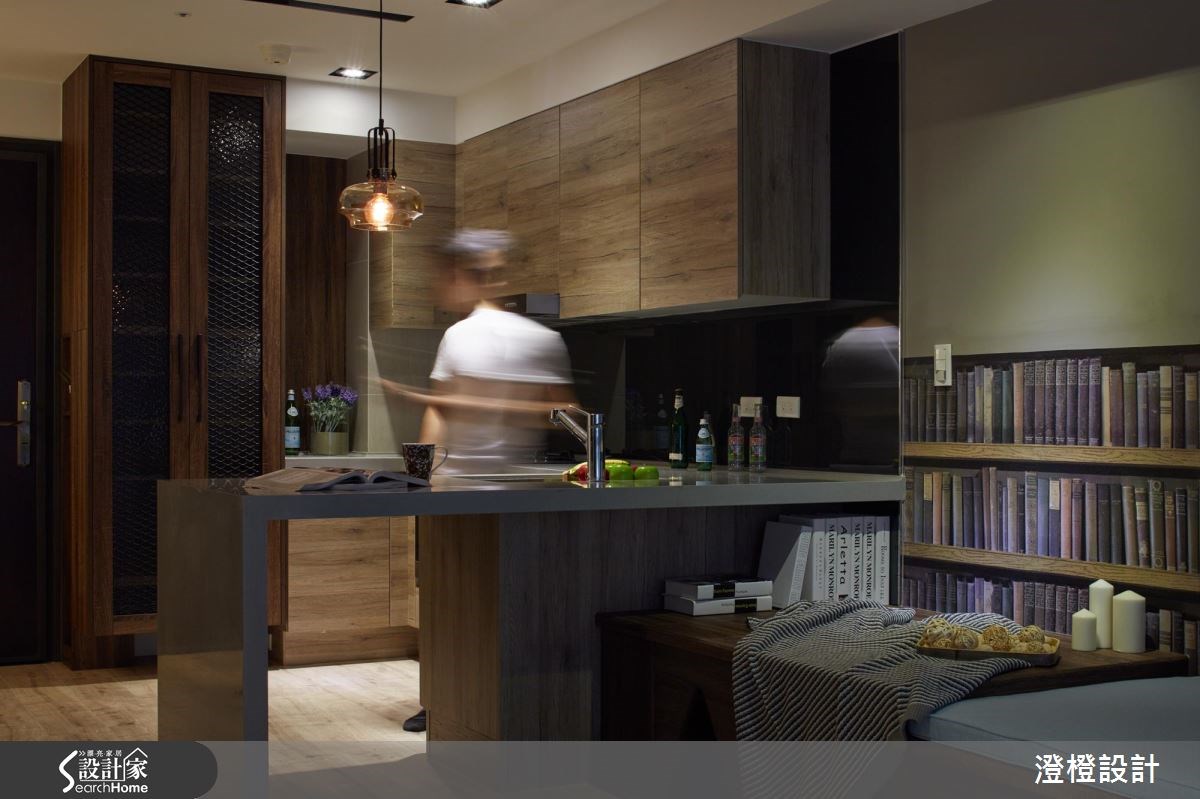 17坪新成屋(5年以下)＿工業風廚房吧檯案例圖片＿澄橙設計＿澄橙_23之8