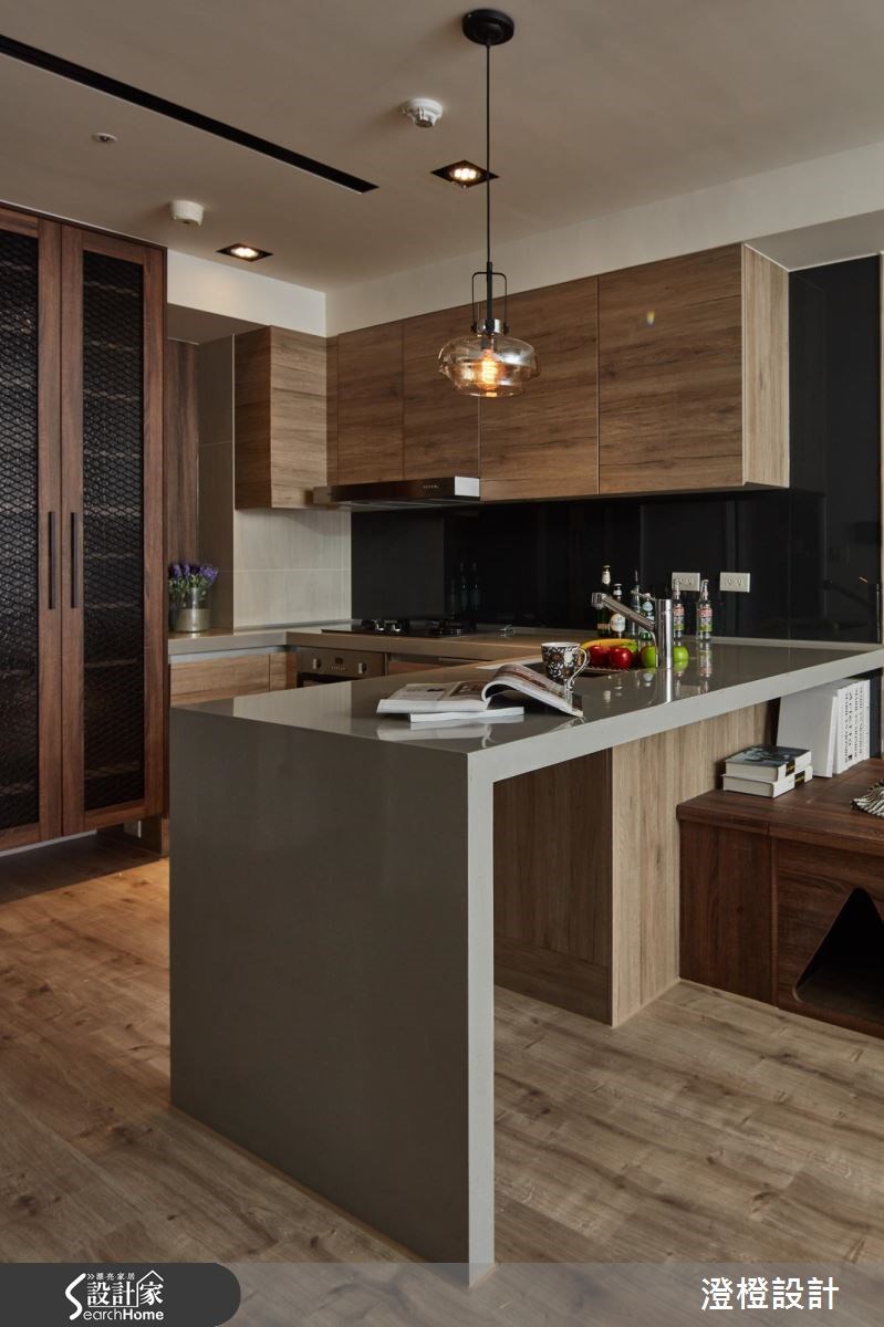 17坪新成屋(5年以下)＿工業風廚房吧檯案例圖片＿澄橙設計＿澄橙_23之9