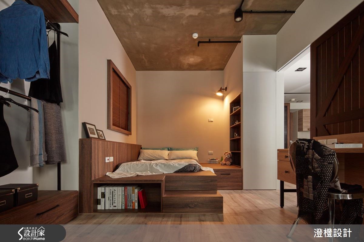 17坪新成屋(5年以下)＿工業風臥室臥榻案例圖片＿澄橙設計＿澄橙_23之15