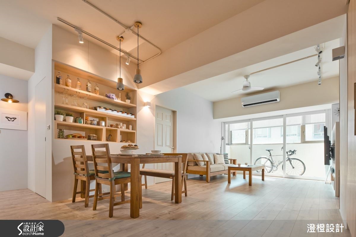 30坪老屋(16~30年)＿北歐風客廳餐廳案例圖片＿澄橙設計＿澄橙_24之7