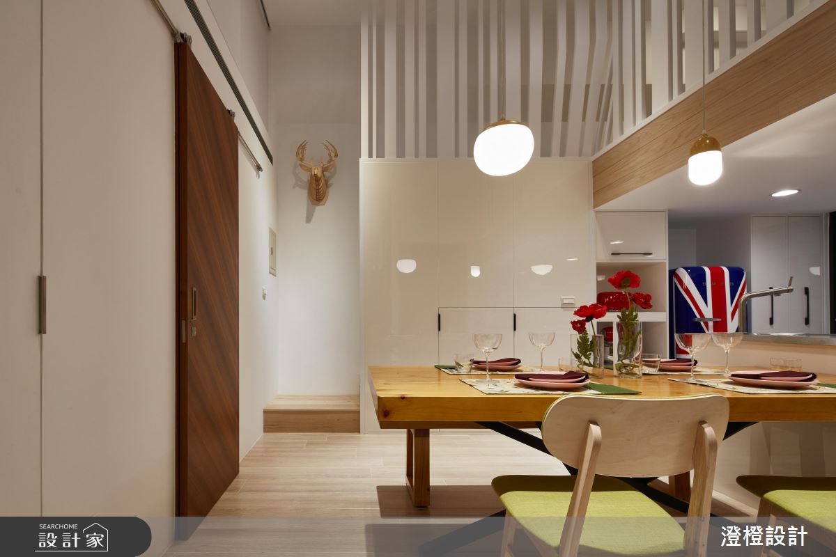 42坪新成屋(5年以下)＿混搭風餐廳案例圖片＿澄橙設計＿澄橙_29挑高奢華趣味親子宅之7