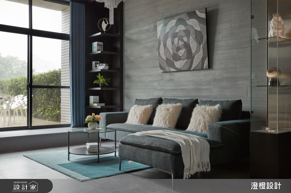 42坪新成屋(5年以下)＿混搭風客廳案例圖片＿澄橙設計＿澄橙_29挑高奢華趣味親子宅之3